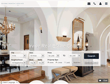 Tablet Screenshot of irvinehomes.com